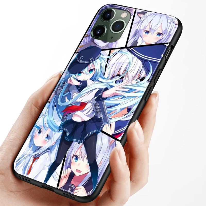 hibiki kantai collection soft silicone phone case cover shell for iphone 6 6s 7 8 plus x xr xs 11 pro max free global shipping