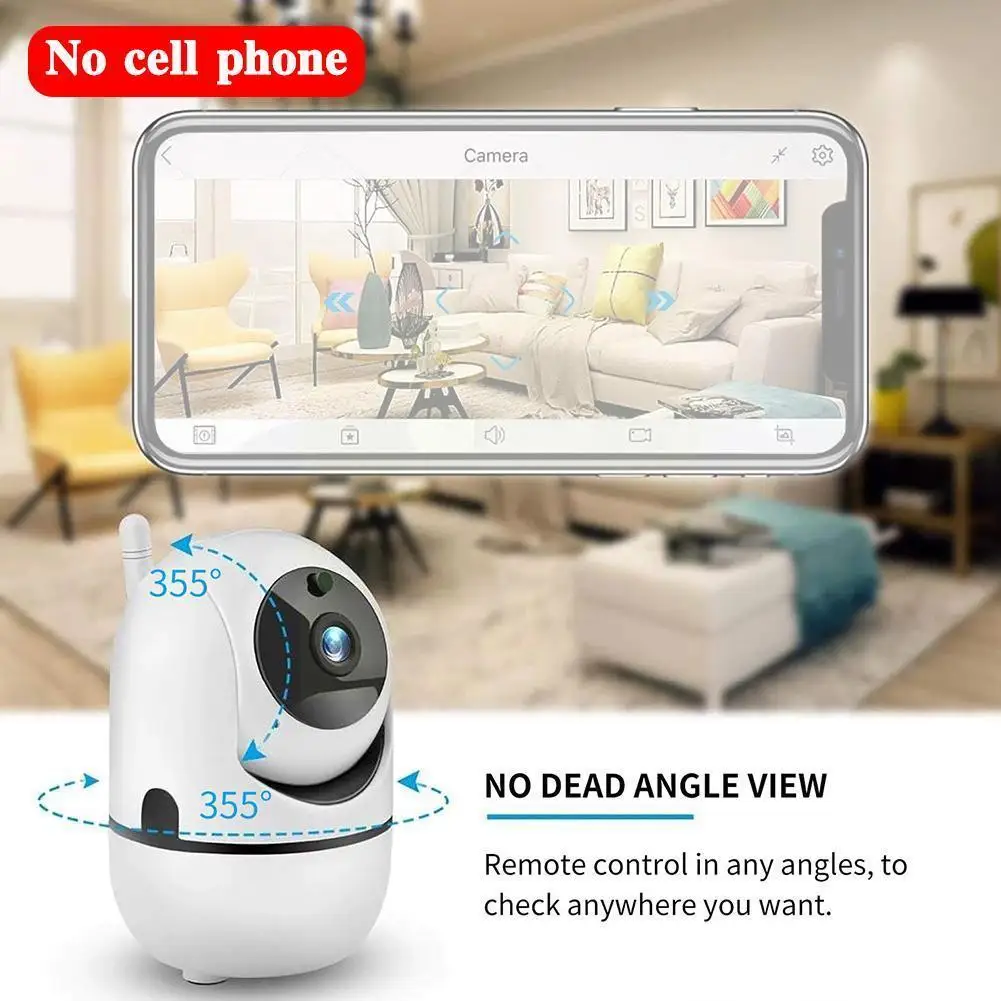 

Mini Hd1080p Network Intelligent Wireless Shaking Wificctv Heads Surveillance Camera Security Option Home Indoor O3U9