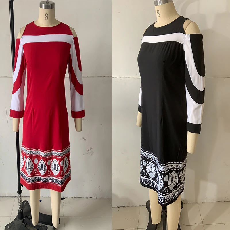 Sisjuly Осень Плюс Размер Сексуальный Bodycon Платье Женщины Черный Офис Элегантный С Плеча Стильный Принт Винтажный Синий Ну Вечеринку Свободного Покроя Миди Платья