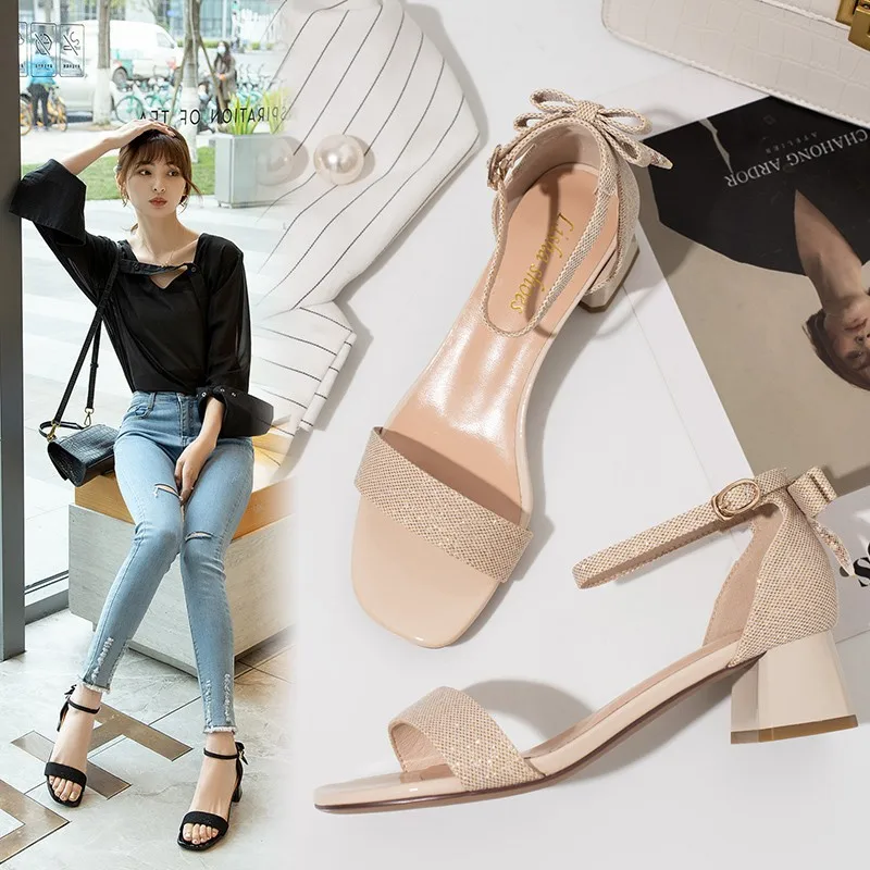 

Сандалии женские из искусственной замши, с бантом, Размеры 35, 36, 37, 38, 39