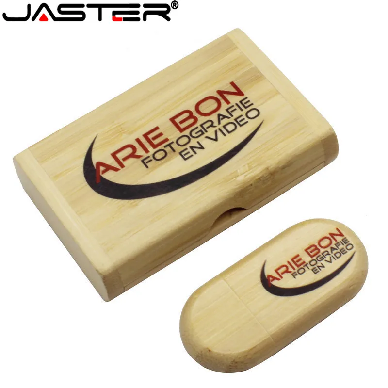 Оптовая продажа высококачественный деревянный логотип JASTER флэш накопитель USB 4