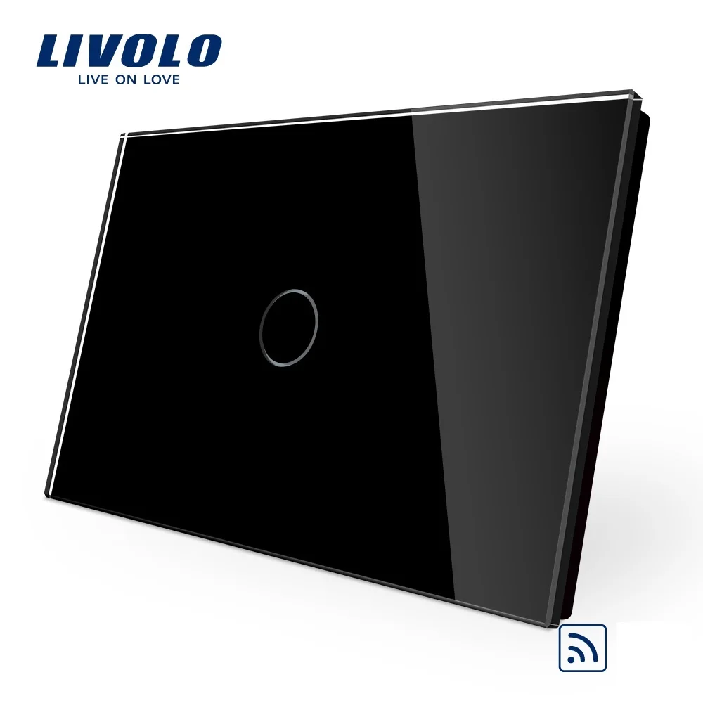 

Livolo US/AU Standard Touch Switch,Crystal Glass Panel,Light Touch Screen Switch, AC110~250V, LED Indicator for Smart Home
