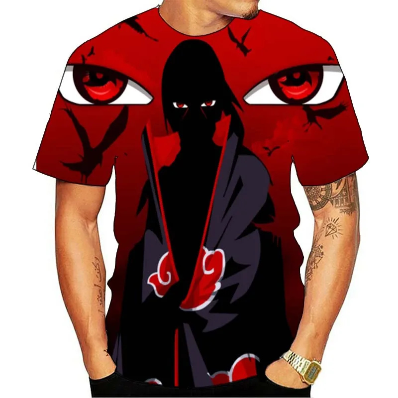 

Summer Men And Women Ninja T-Shirt 3d Printing Anime Cartoon Fashion Short-Sleeved Breathable Street Harajuku Youth Cool Top