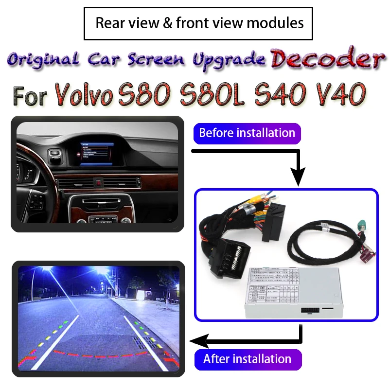 Модуль камеры заднего вида для Volvo S80 S80L S40 V40 2006 ~ 2020 декодер парковочный