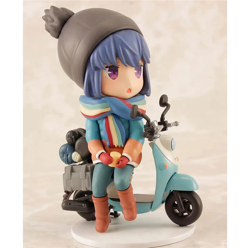 Swaying Camping Shima Rin Q Version Figure Model Anime Toys Gift Action Modification PVC Cartoon | Игрушки и хобби