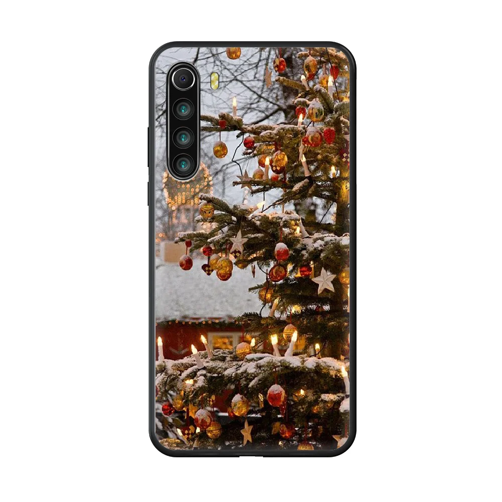 

Christmas tree Old man Turkey beautiful Phone case For Xiaomi Redmi Note 8T 8 9 7 7A 8 8A 4 5 9S Pro black hoesjes silicone back
