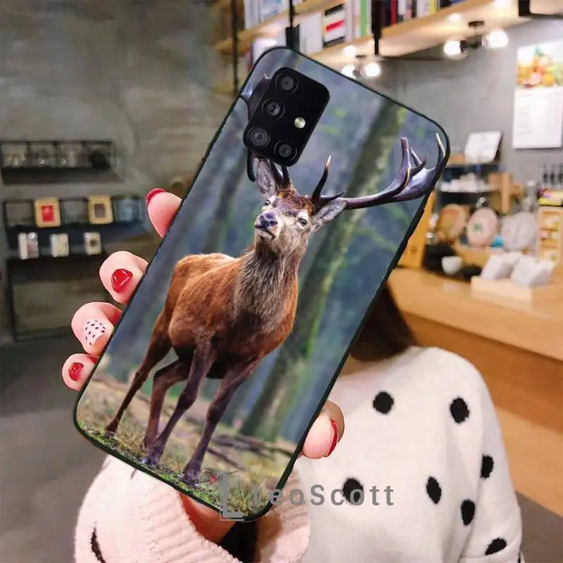 

whitetail deer hunting deer Phone Case For Samsung A32 A51 A52 A71 A50 A12 A21S S10 S20 S21 Plus Fe Ultra