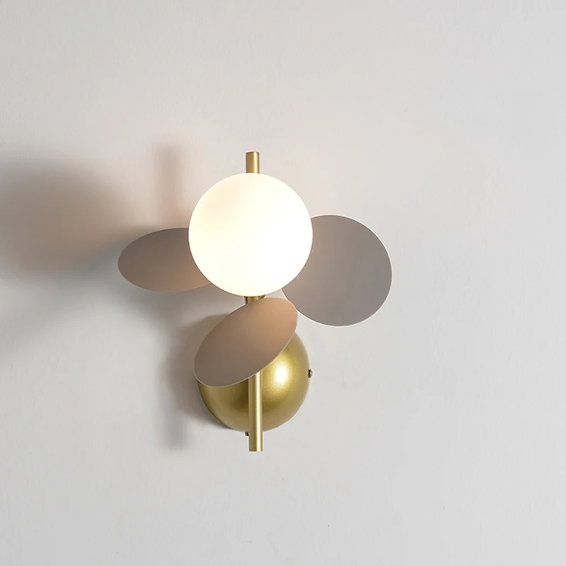 

Colorful flowers and branches simple decoration in northern Europe corridor living room bedroom hotel wall lamp