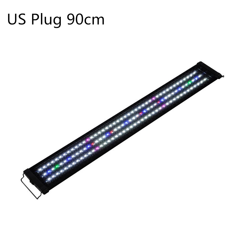 US plug 90cm Водонепроницаемый светодиодный светильник для аквариума с вилкой США s, светильник для аквариума, синий, 60/90/120 см, Погружной подводный светильник с зажимом, водный Декор - Цвет: US plug 90cm