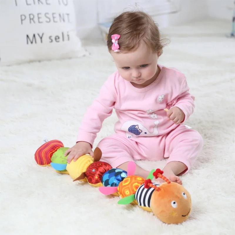 

2020 New Cartoon Multifunctional Caterpillar Plush Toy Stuffed Animal Educational And Interesting Musical Toys Gift For Children