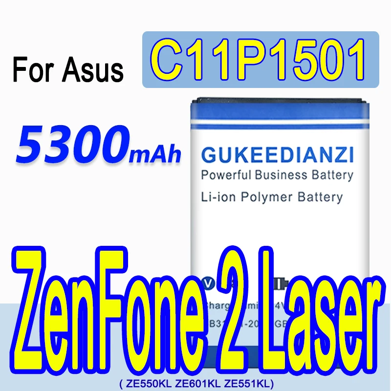 C11P1501 100% новый литий ионный аккумулятор 5300 мАч для Asus ZenFone 2 Laser ZE550KL ZE601KL ZE551KL