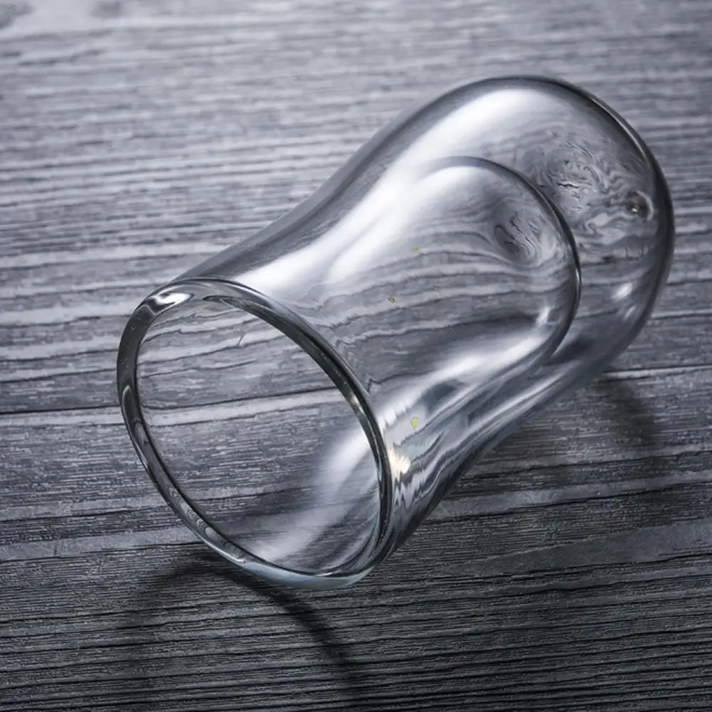 Инновационные двойные стеновые изолированные прозрачная стеклянная чашка