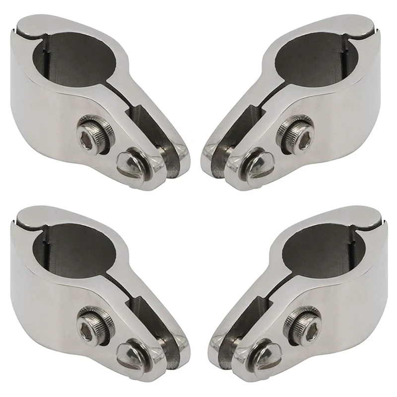 

4 Pieces of 1 Inch 316 Stainless Steel Top Hinge Rail Mounts