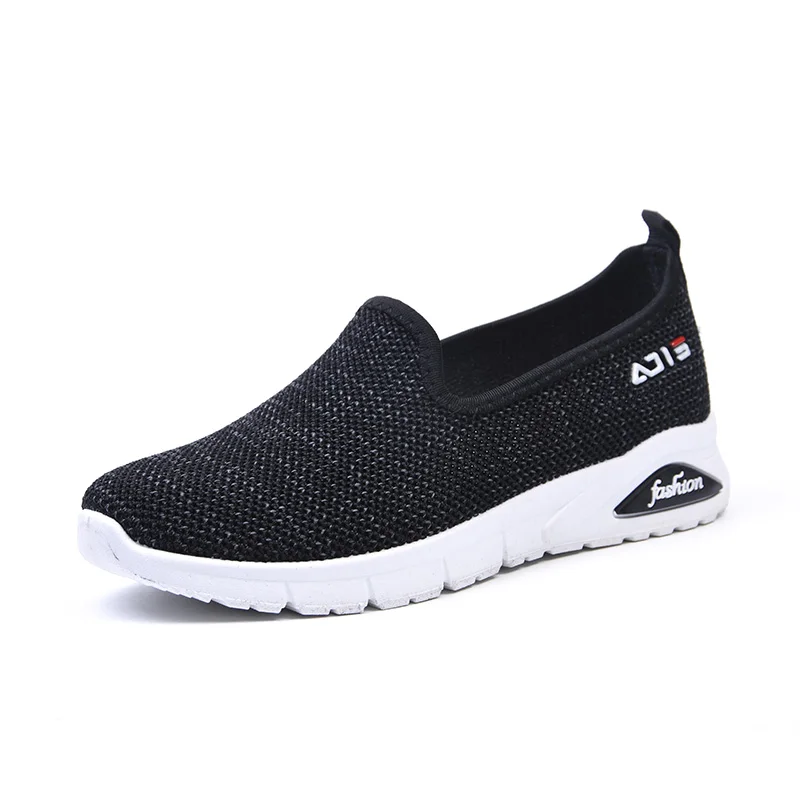 Летняя женская обувь из сетчатого материала Удобная трикотажная сетчатая модная