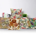 Прекрасный ретро чехол с цветочным узором Цветочная Подушка Наволочка для подушки Квадратные наволочки Декор для дом, автомобиль, диван наволочки