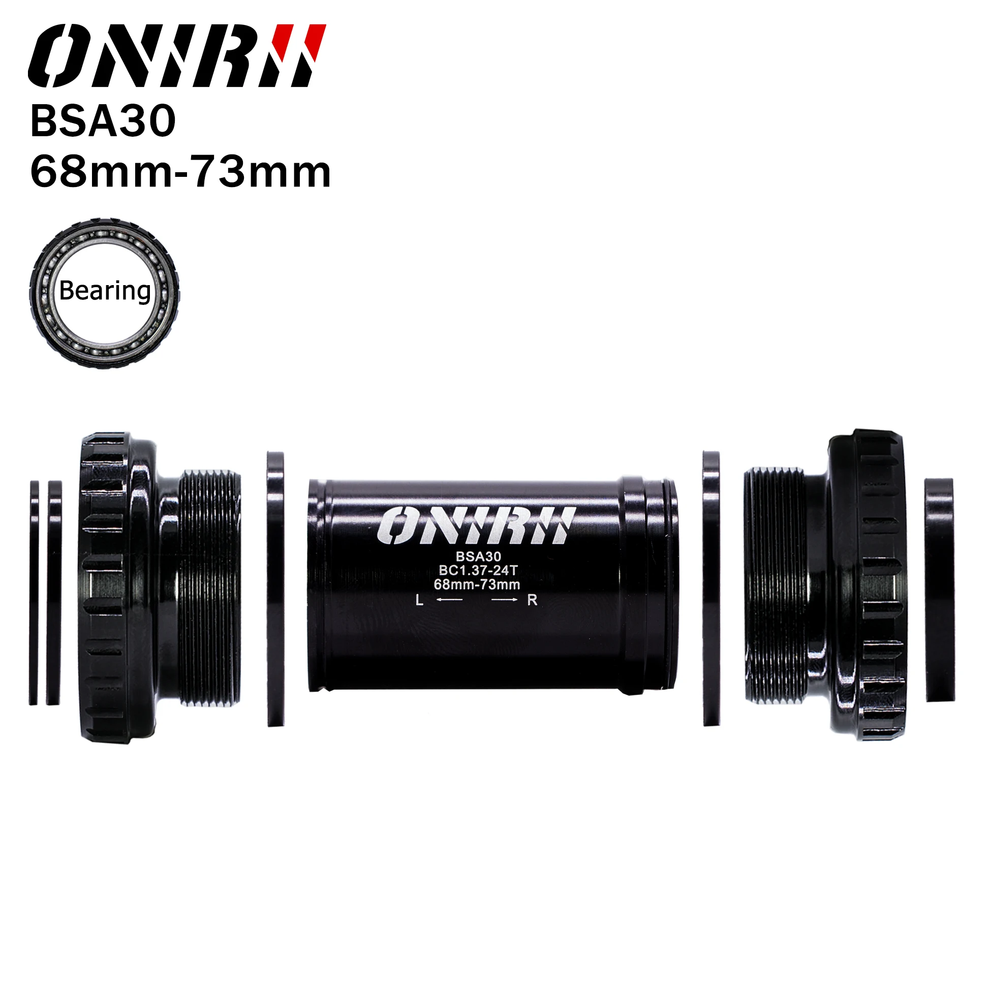 ONIRII BSA30 BB30 кареток BSA68 BSA ISO 68 мм/73 мм MTB дорожный велосипед Кривошип велосипеда