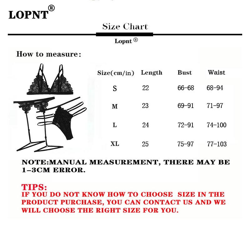 

LOPNT New Lace Sexy Lingerie Women Transparent Flower Hollow Erotic Underwear Three-point Style Bra Panties Garter Belt Suit