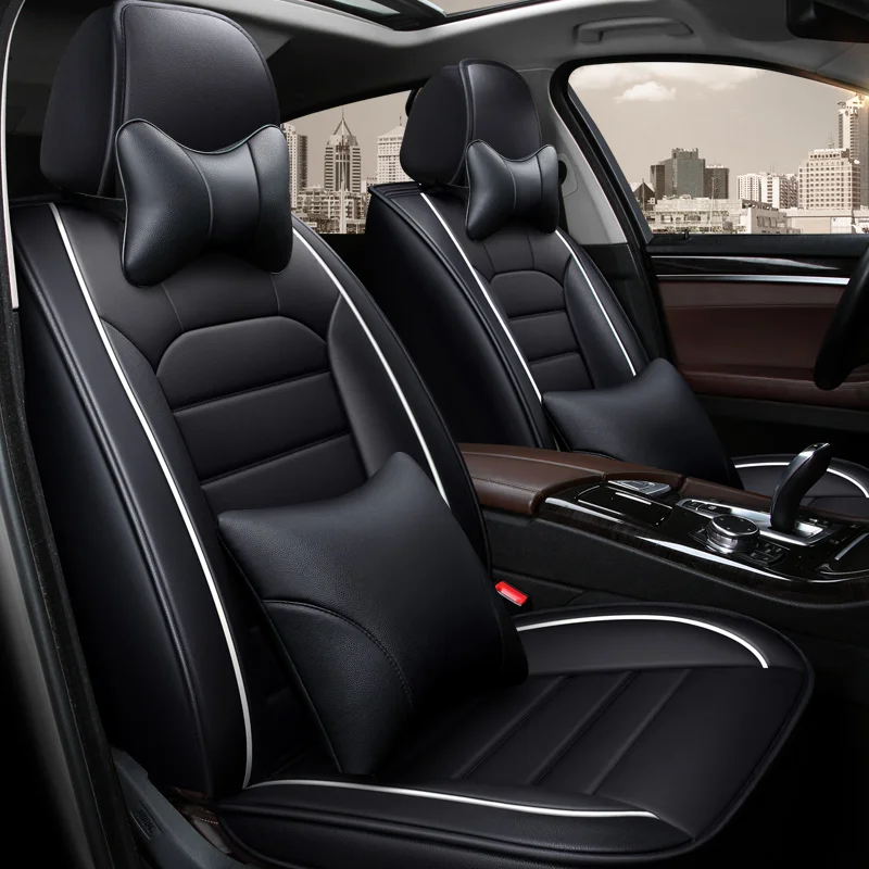 Чехлы из экокожи на автомобильные сиденья с полным покрытием искусственные