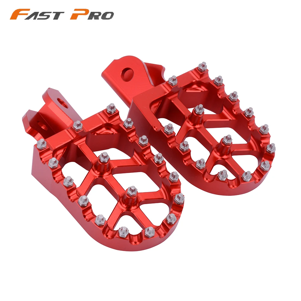 Заготовка MX подножки педали для HONDA CRF150F CRF230F CRF 150F 230F 2003-2009 2012-2017 17 2017 красный