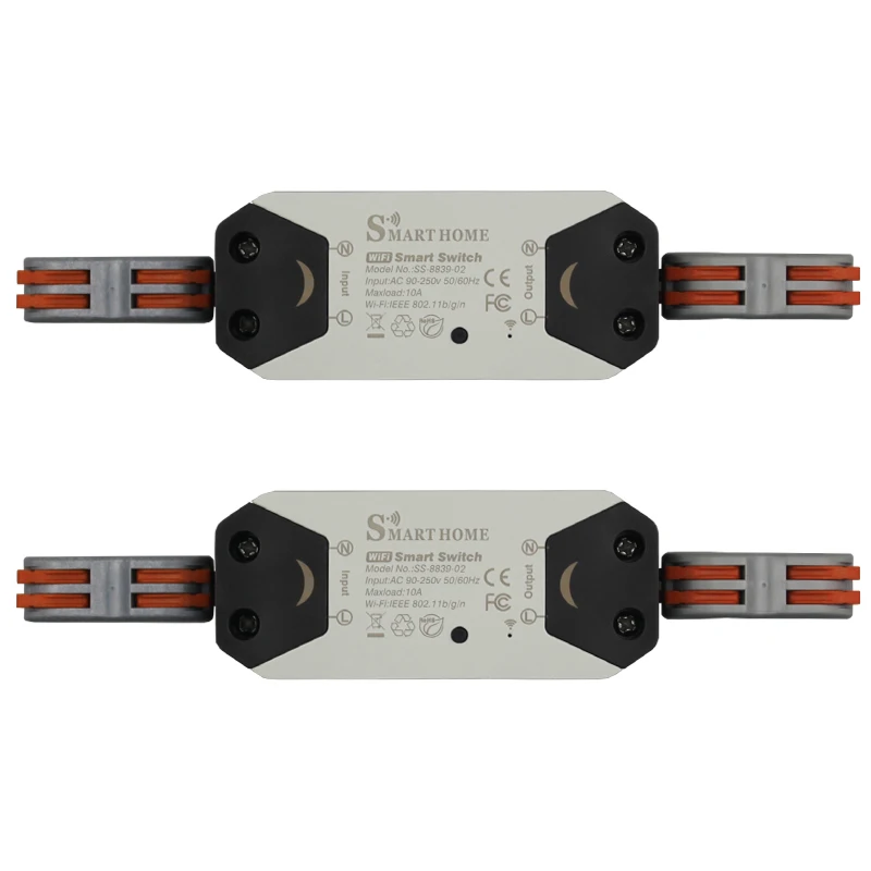 2 pieces AC110V-240V WiFi умный Светильник Универсальный таймер выключателя беспроводной пульт дистанционного управления работает с Alexa Google Home умный дом - Цвет: 2 pieces