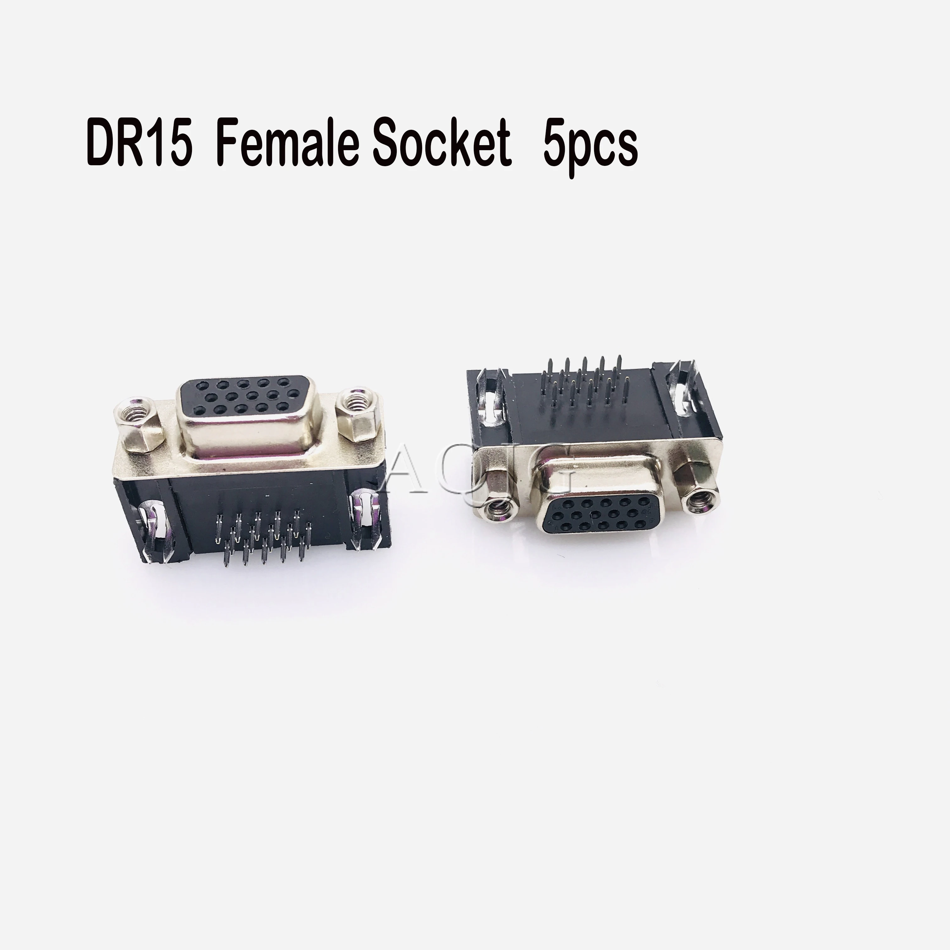 5 шт./лот DB15 DR15 3 ряда синий параллельный порт 15 Pin D Sub Female Way PCB 90 градусов Разъем