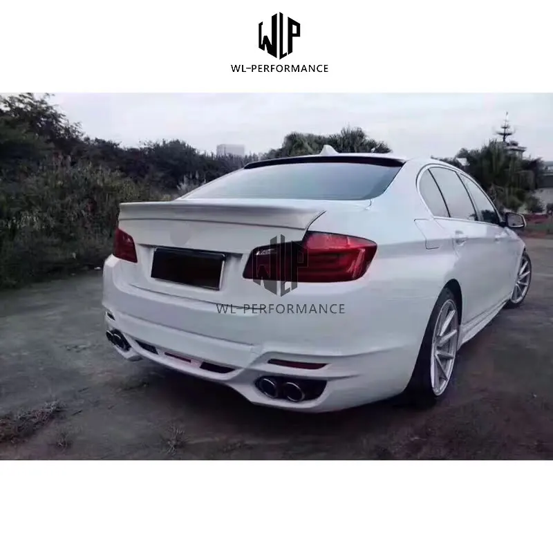 F10 F18 FRP Неокрашенный Комплект кузова автомобиля передний задний бампер боковые