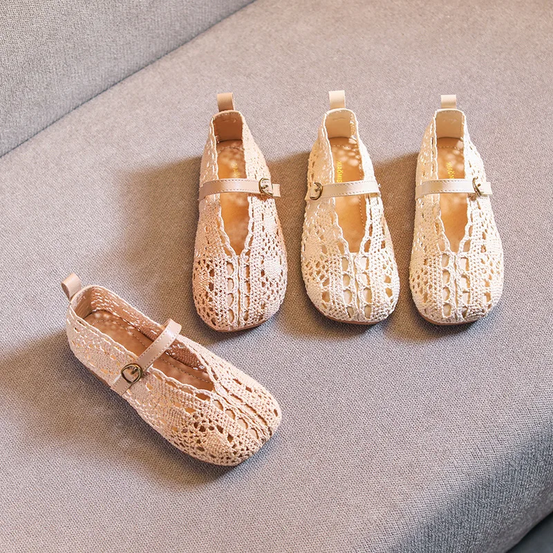 Весенние детские модельные туфли Детская обувь принцессы Модные розовые на