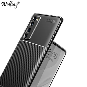 for huawei nova 7 pro case silicone carbon fiber shockproof cover for huawei nova 7 pro 5g case for huawei nova 7 nova7 pro 5g free global shipping