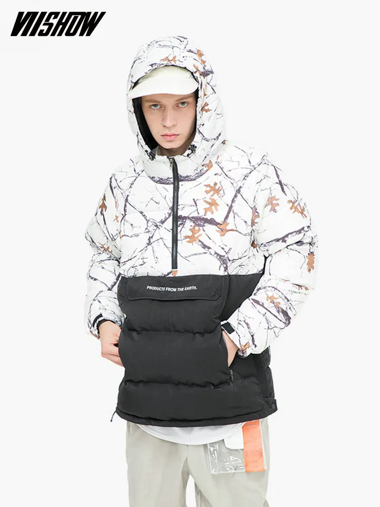VIISHOW белый утиный пух мужской пуховик брендовая зимняя куртка для мужчин Doudoune Homme