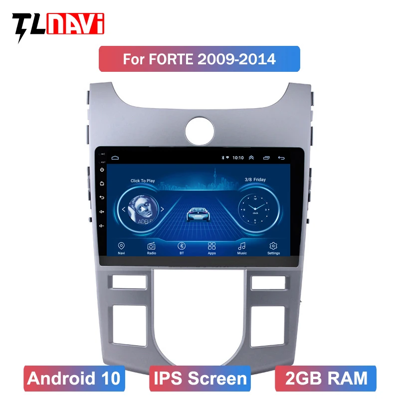 2.5D IPS Android 10 Автомобильный мультимедийный плеер для KIA Forte Cerato 2 2008 2009 2010 2011 2012 2013