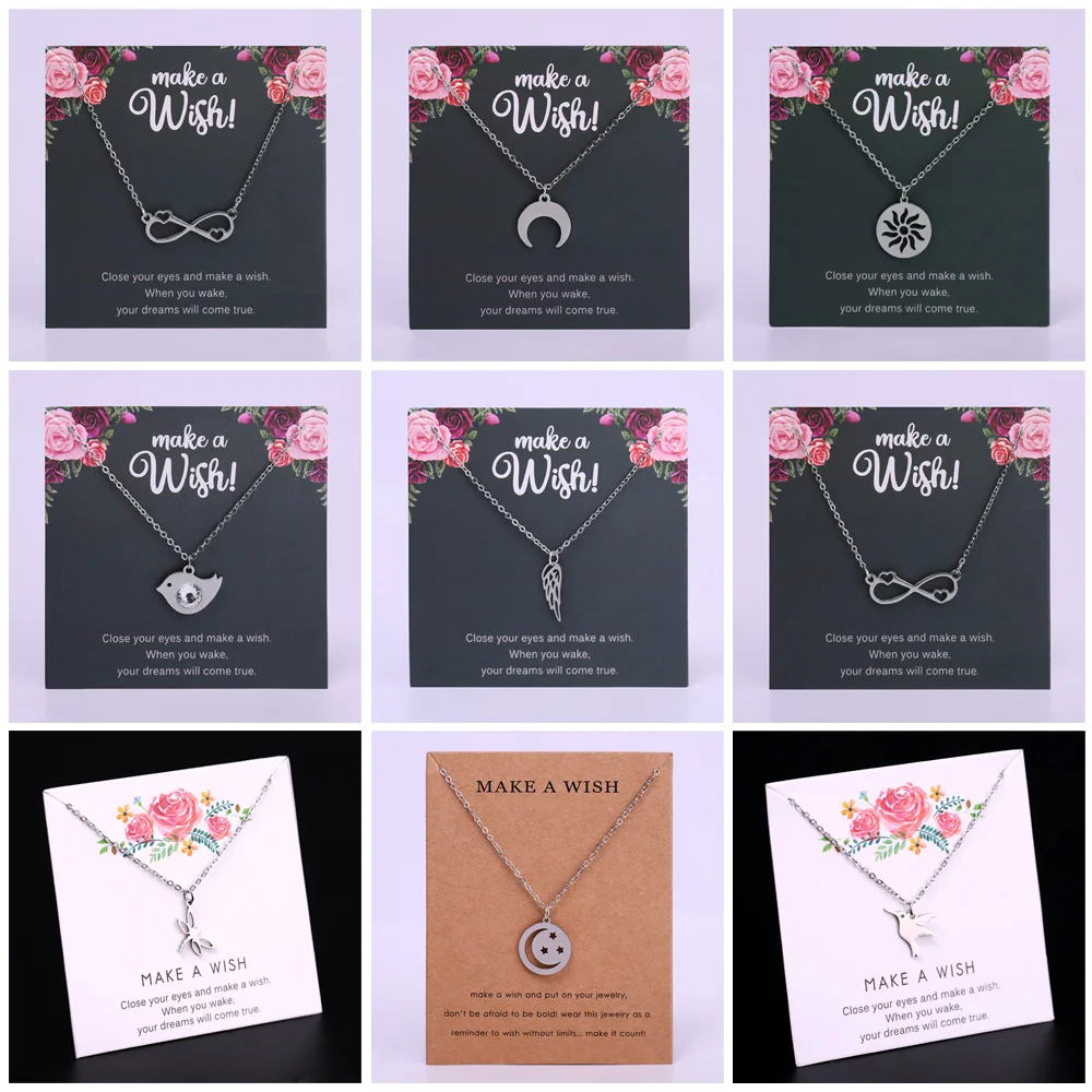 Луна Звезда Бесконечность любовь кулон ожерелья для влюбленных Женщин Мужчин