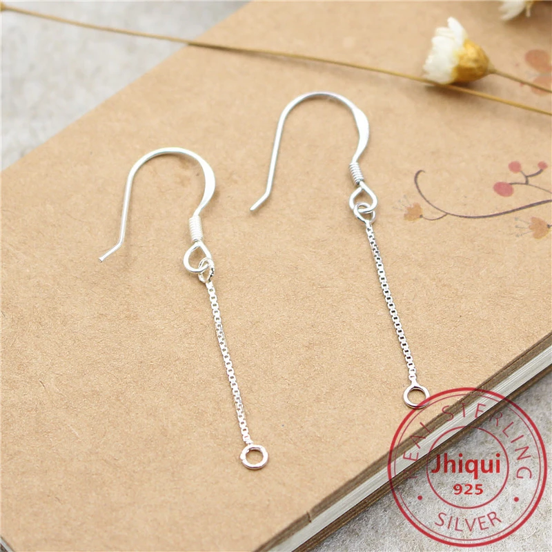 Реальные искусственные серебряные серьги &quotсделай сам&quot Искусственный крючок