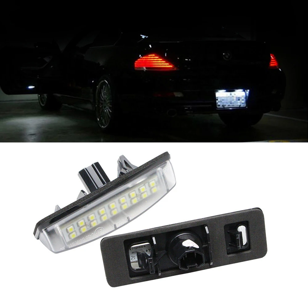 2pcs For Toyota Camry 40 V40 XV40 Aurion Prius Echo Belta Universal 12V LED Car Number License Tail Plate Lights Light Bulb - купить по