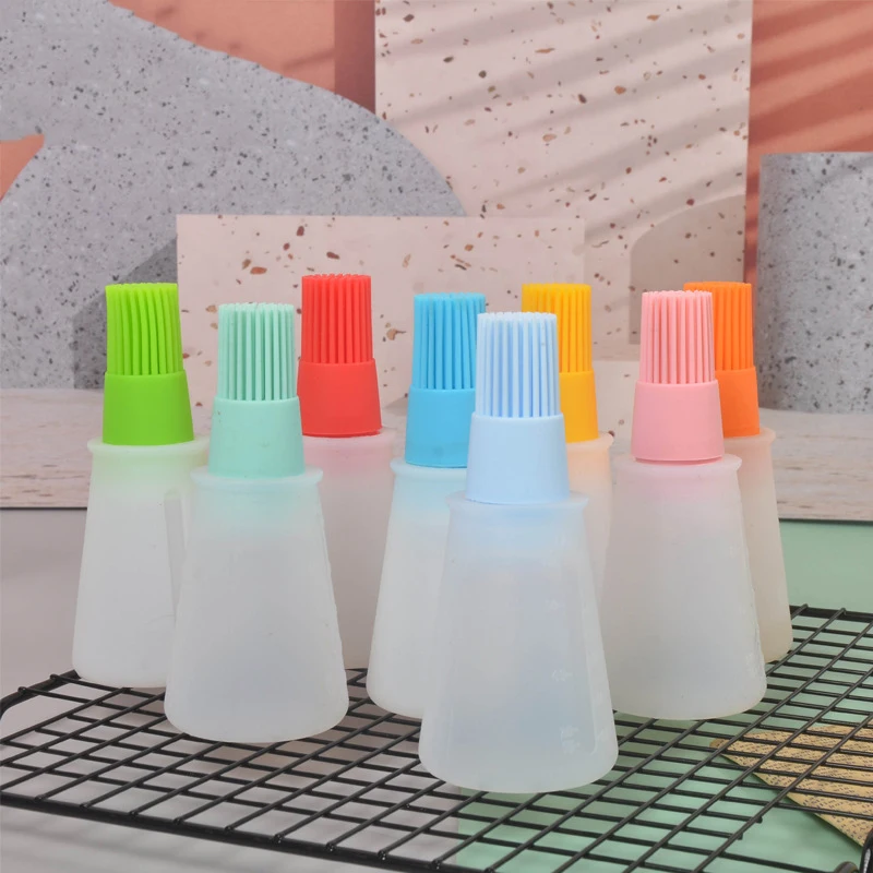 

1 шт., силиконовая бутылка для масла с щеткой