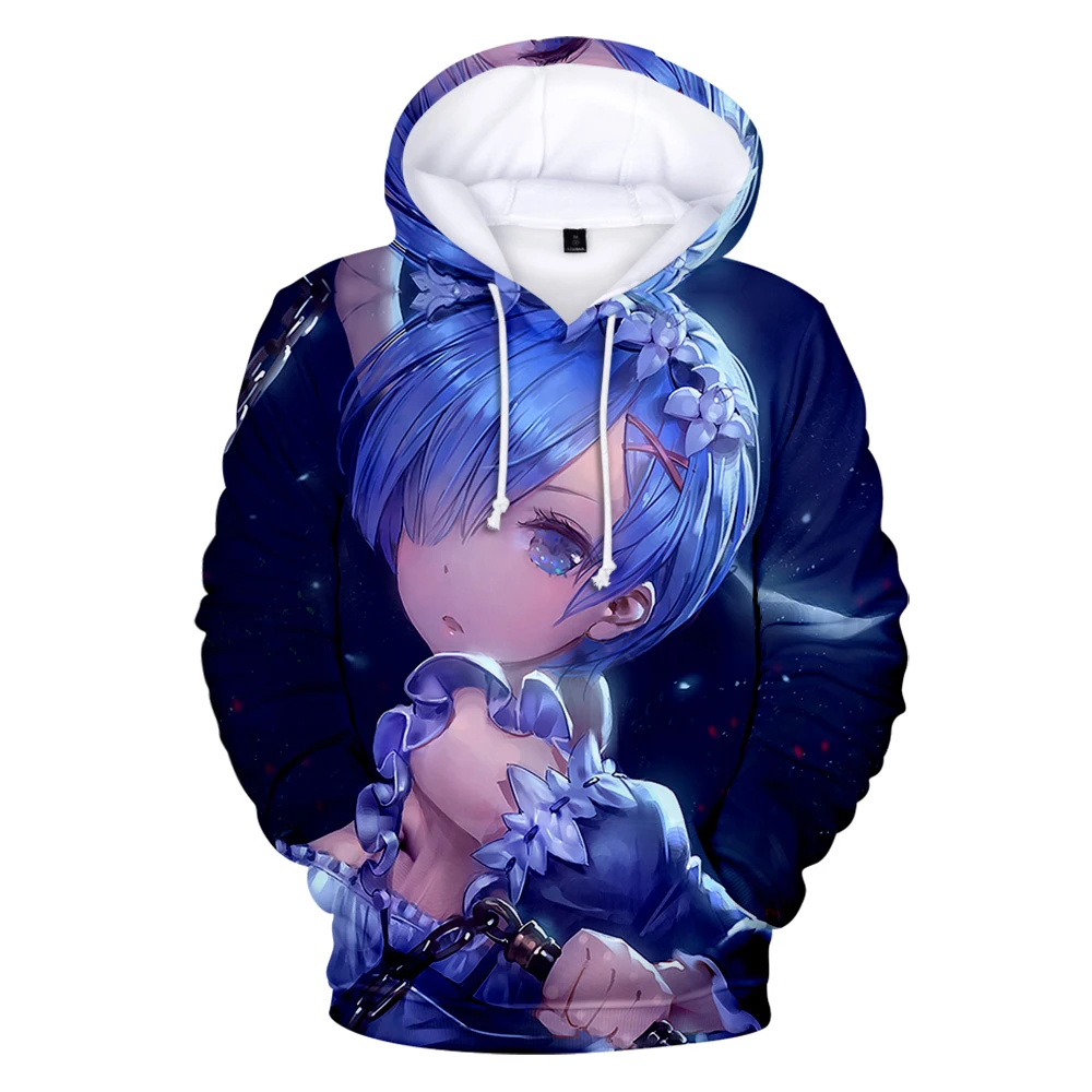 

Anime Re Zero Hoodie Kids Long Sleeve Sweatshirt 3D Printing Design Pullover Men/Women Sportswear Harajuku Street Casual Jacket