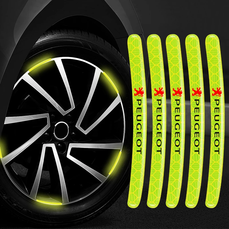 Автомобильный Стайлинг ПВХ светоотражающая виниловая наклейка на обод колеса