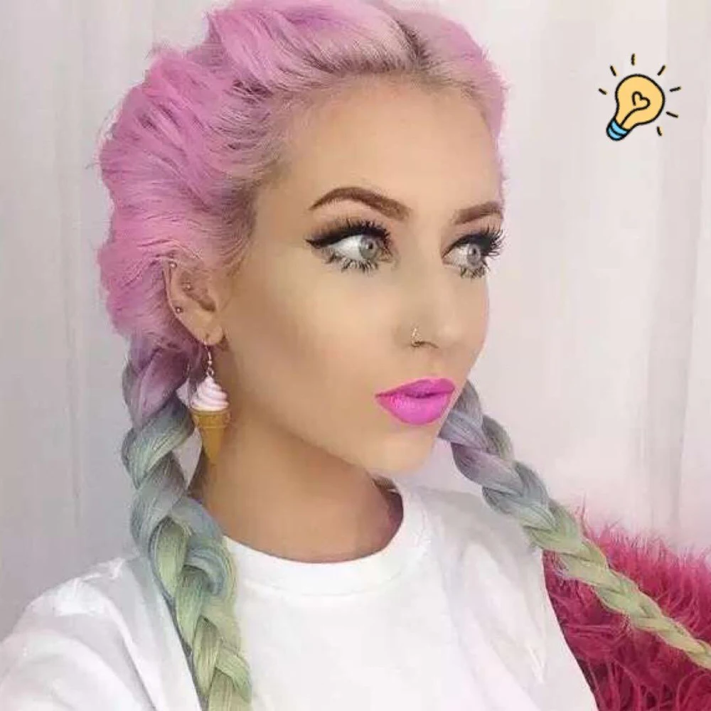 24 &quotэффектом деграде (переход от темного к эффектом Kanekalon Jumbo Braid наращивание