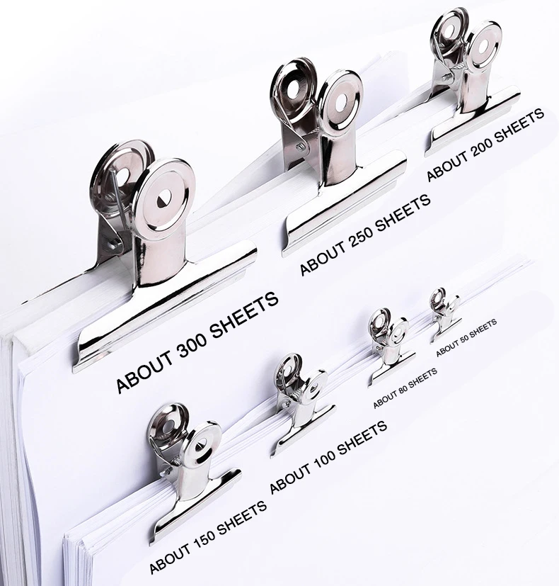 1p мощный металлический зажим канцелярские принадлежности бытовой папка