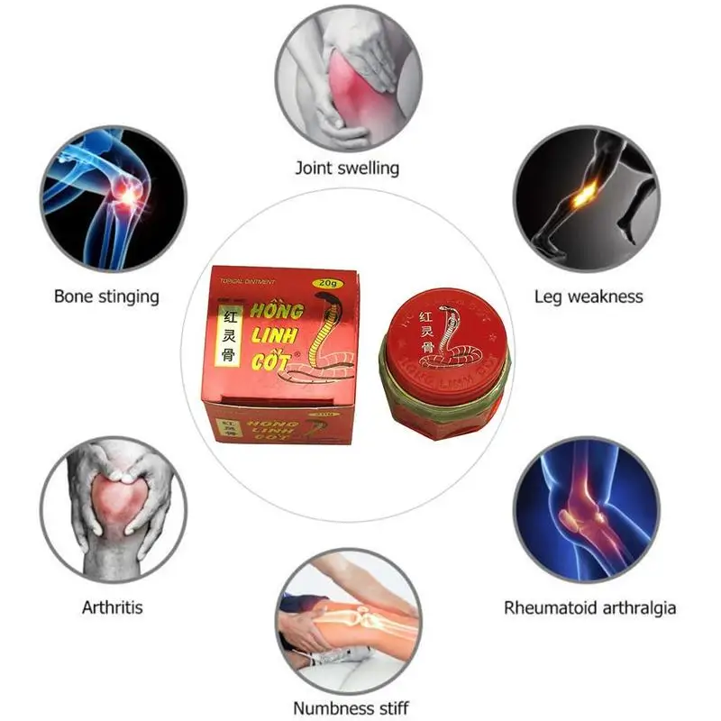 

Vietnam Snake Balm Ointment Painkiller Cream Body Muscle Fatigue Star Balm Arthritis White Snake Poison Cream Hot