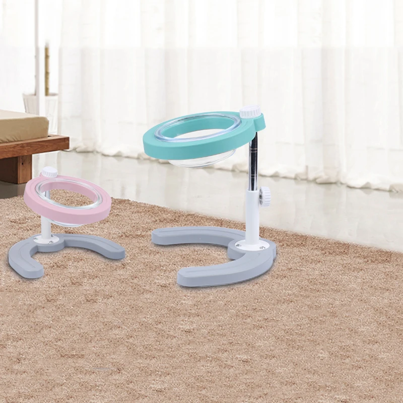 Регулируемая миска для кормления переносная стеклянная домашних животных собак