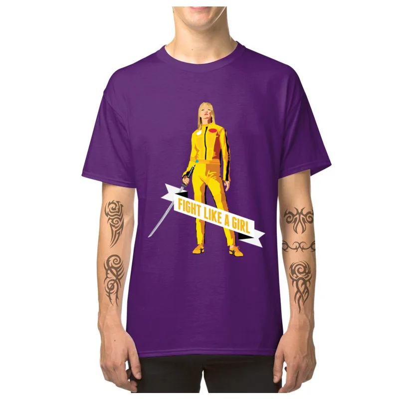 Футболка Swag мужские футболки битва как девочка Беатрикс Киддо Убить Билла новый