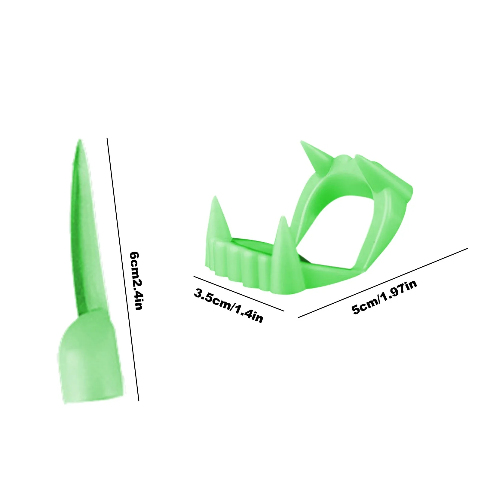 

Luminous Halloween Gothic Zombies Denture Fingernail Combination Montessori juguetes para nios