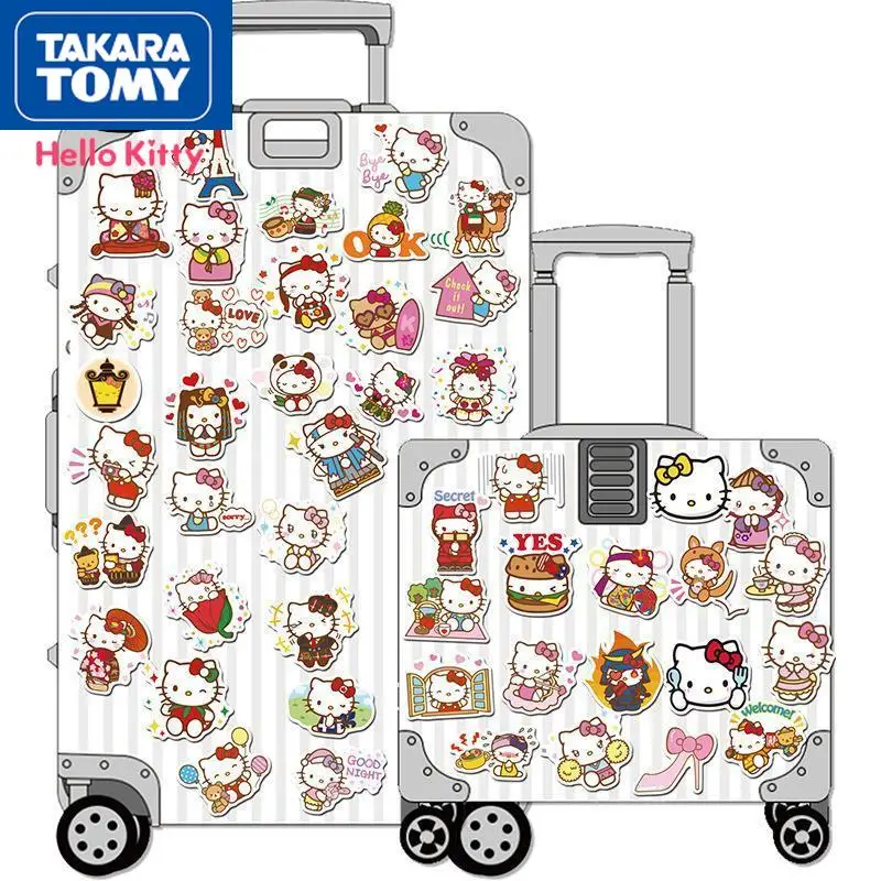 

TAKARA TOMY 50 pieces of children's graffiti stickers cute cartoon Hello Kitty mobile phone waterproof stickers