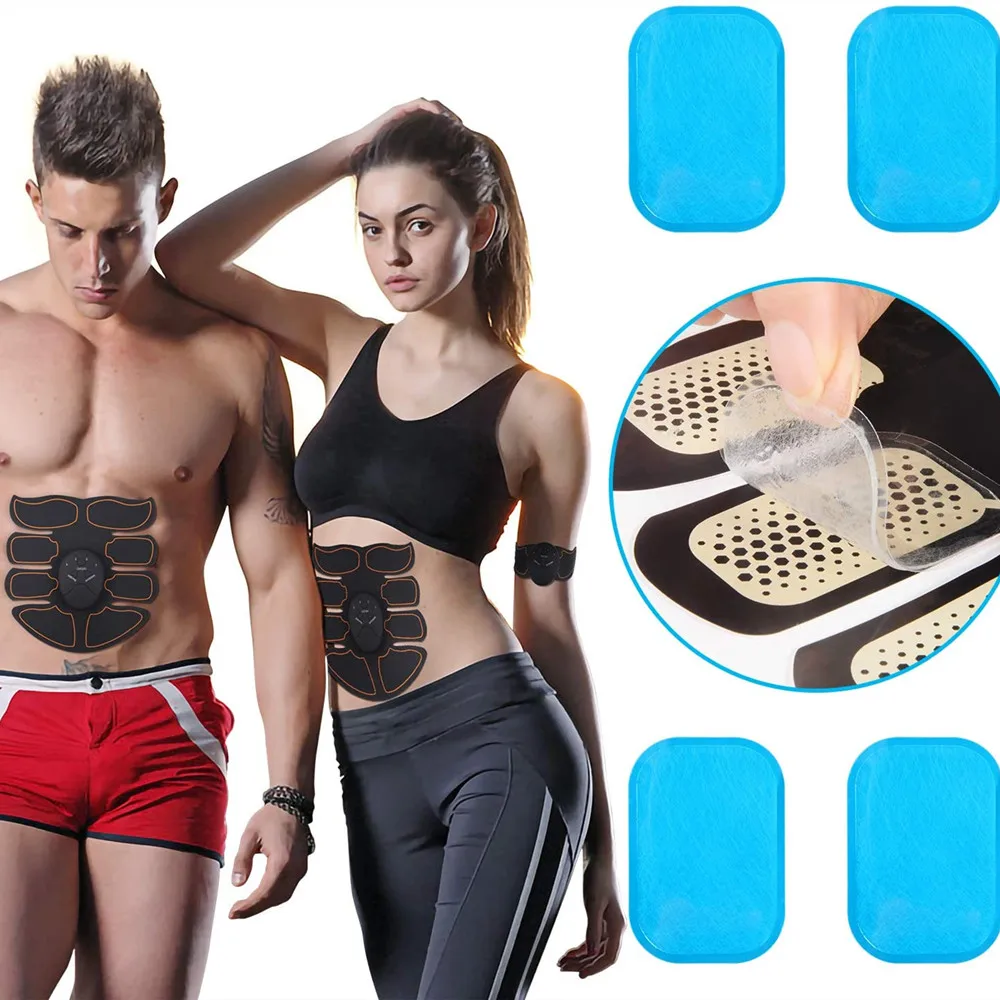 

40/100/150 шт. Сменные Abs гелевые подушечки Ems стимулятор мышц живота гидрогелевые наклейки для массажа брюшного пресса