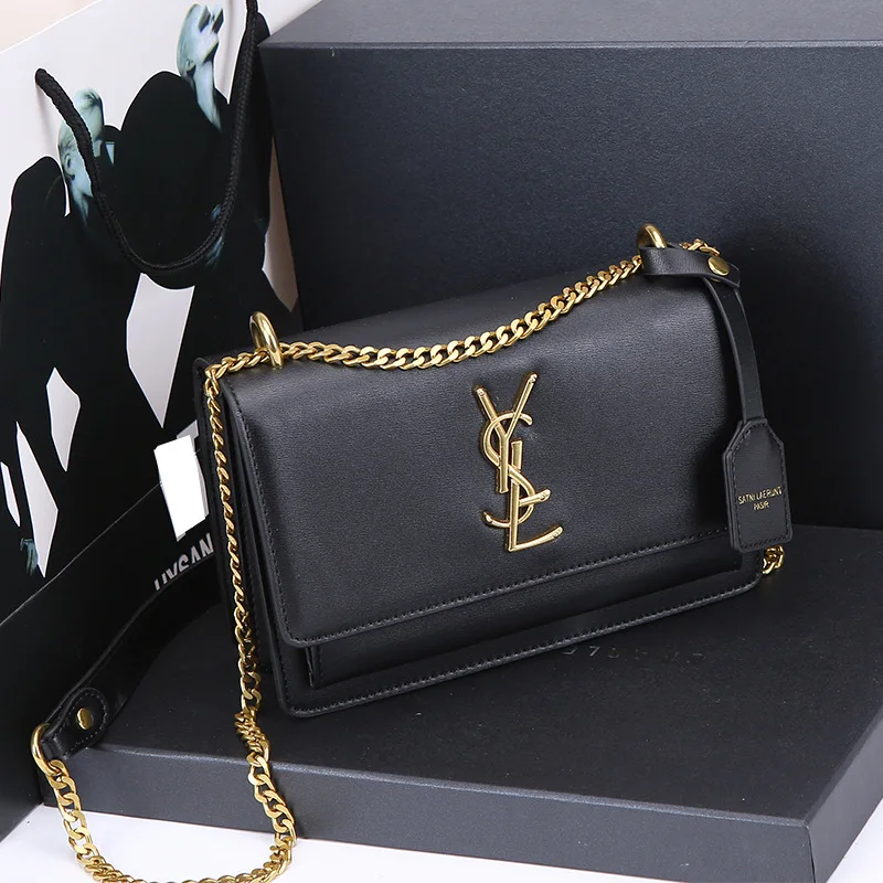 

Clioborn bag female 2020 new clamshell sunset bag retro chain bag net red shoulder bag wild messenger bag