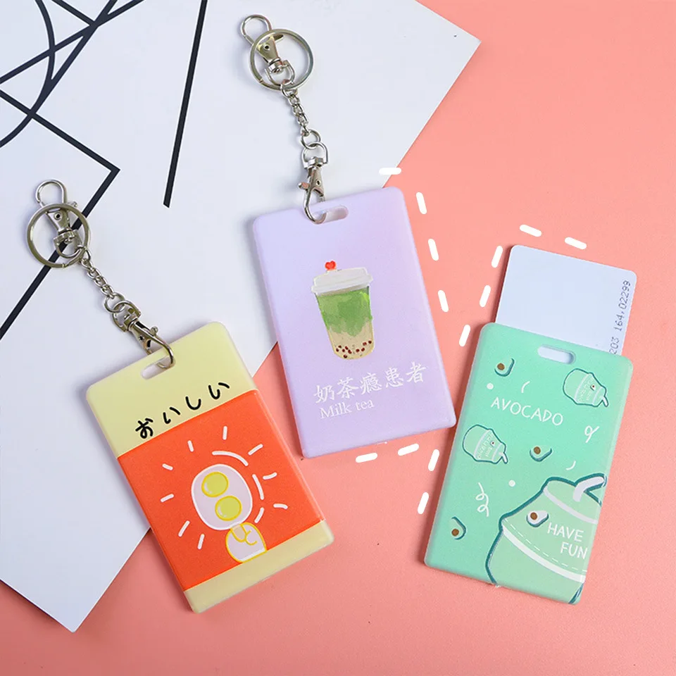 Модный чехол для ключей держатель карт милый мультяшный студенческий кредитный