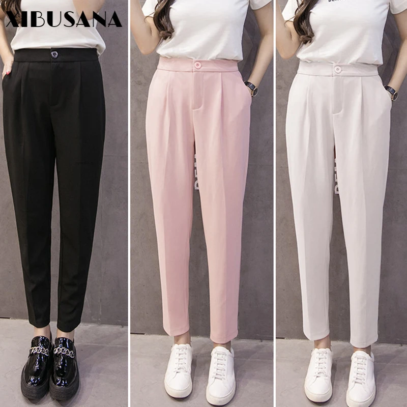 Женские шифоновые брюки весна лето 2020 Модные женские повседневные однотонные