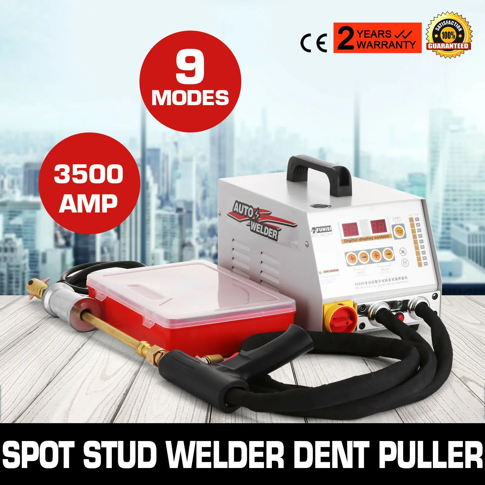 

3500AMP Vehicle Panel Spot Puller Dent Spotter Stud Active Welder GYS 2700 110V/220V