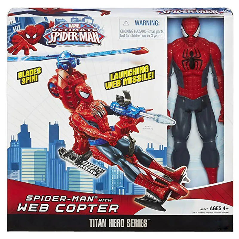 Набор игрушек Marvel Legends 30 см Человек паук серия Titan Hero вертолет фигурка 11 8 дюйма