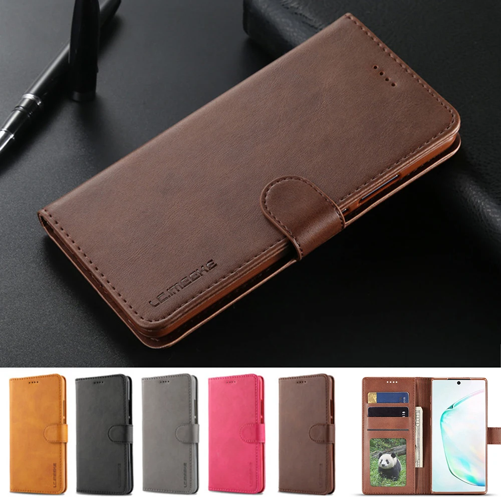 Для Samsung Galaxy Note 20 Ультра Чехол кожаный флип чехол для телефона откидной кошелек с